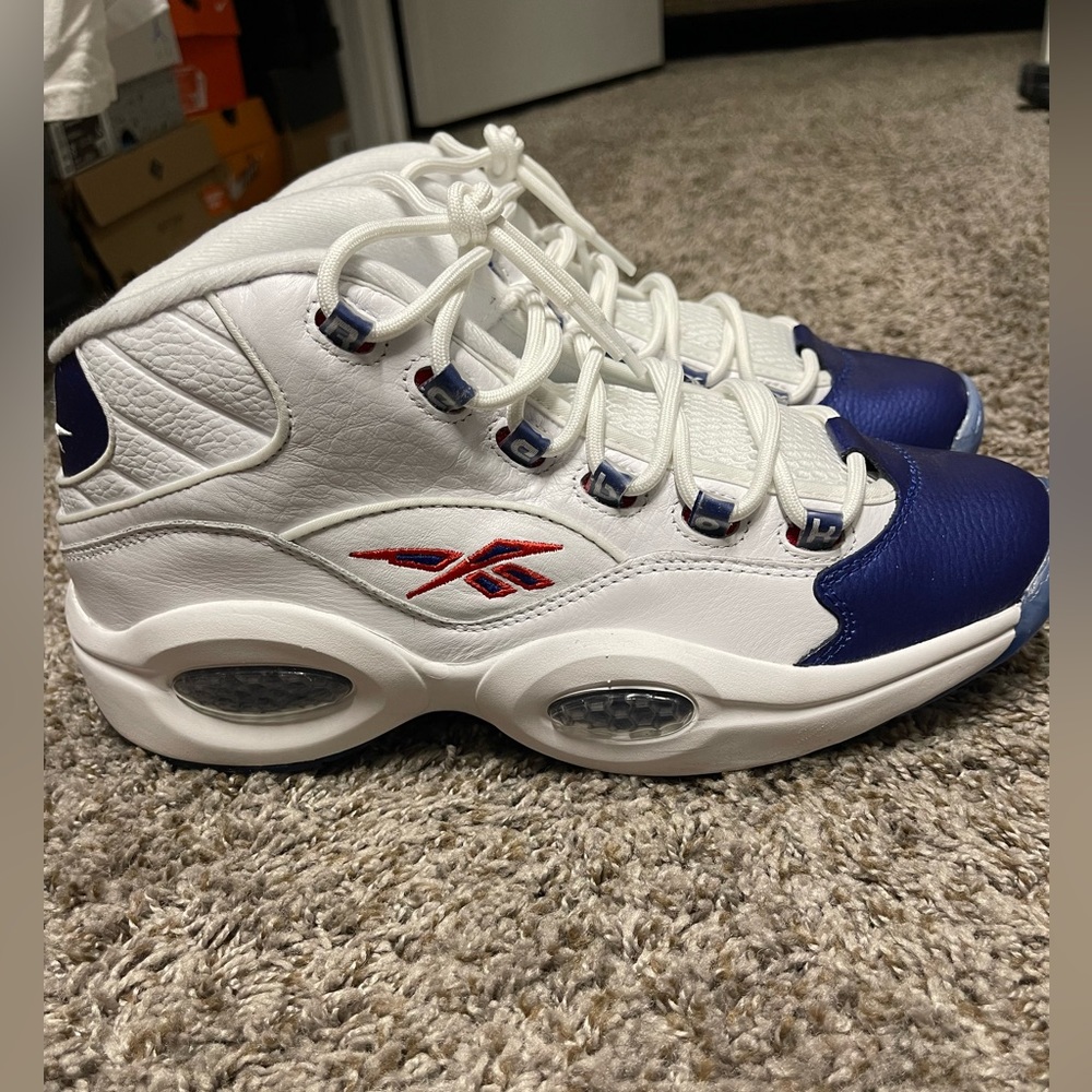 Famous Allen Iverson’s Reebok Question Mid Blue